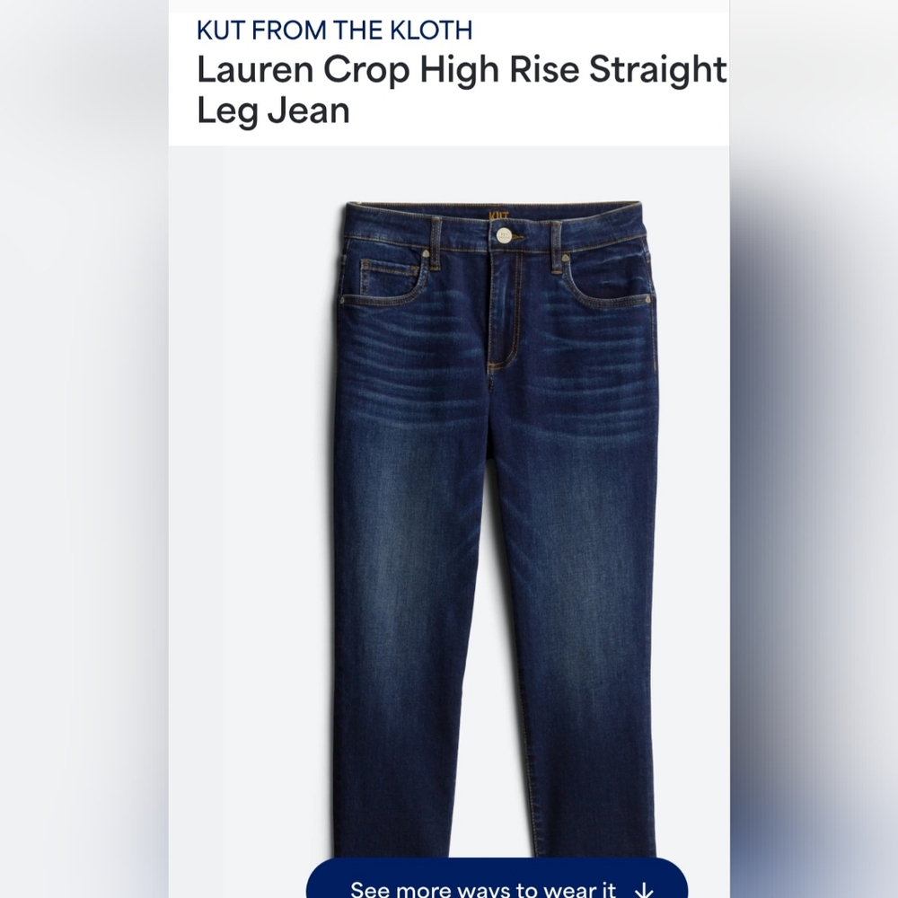 Kut from the Kluth Cropped Jeans